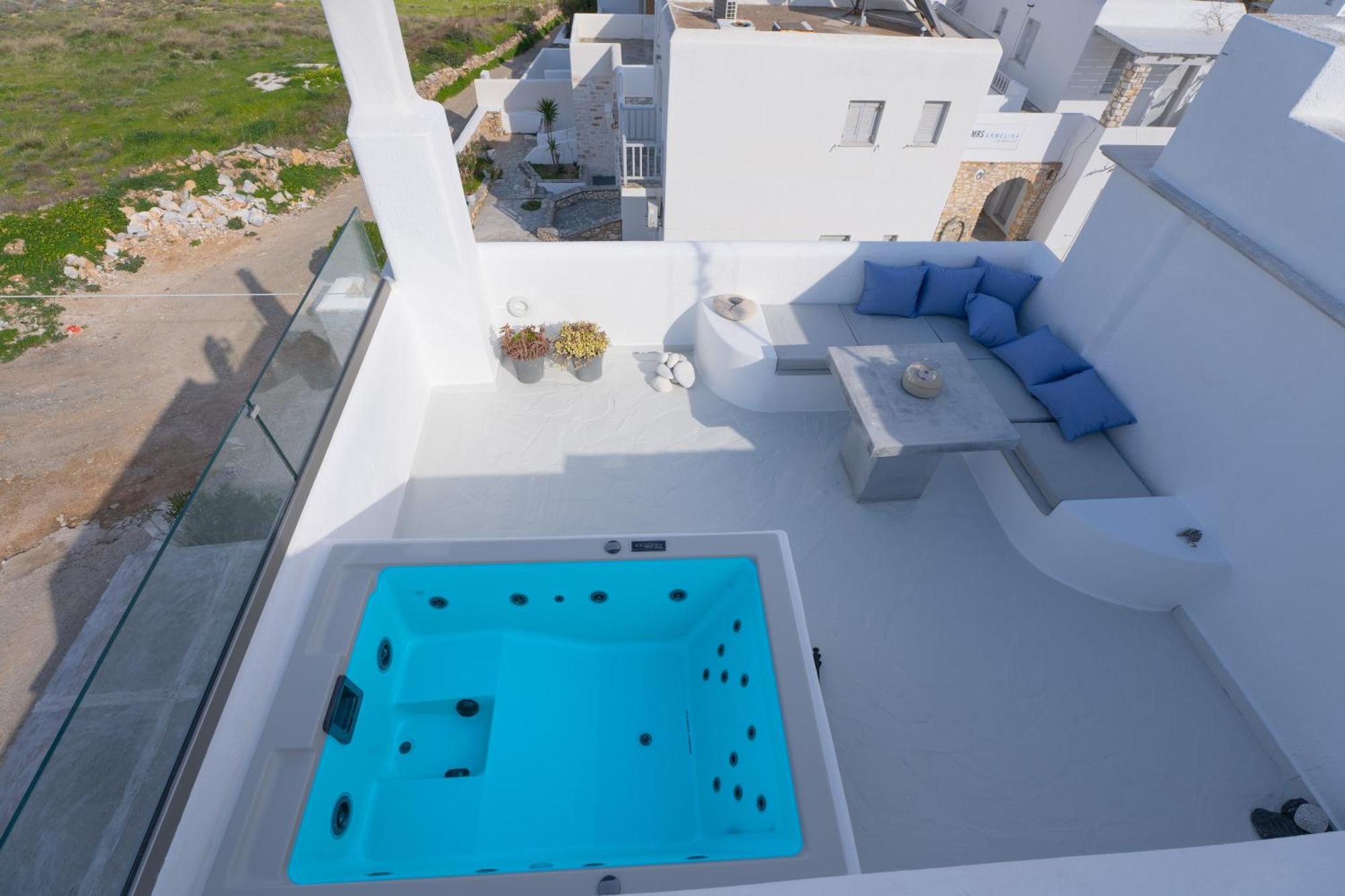Pure White 1Bd House With Amazing Sea Views In Naousa Exterior foto